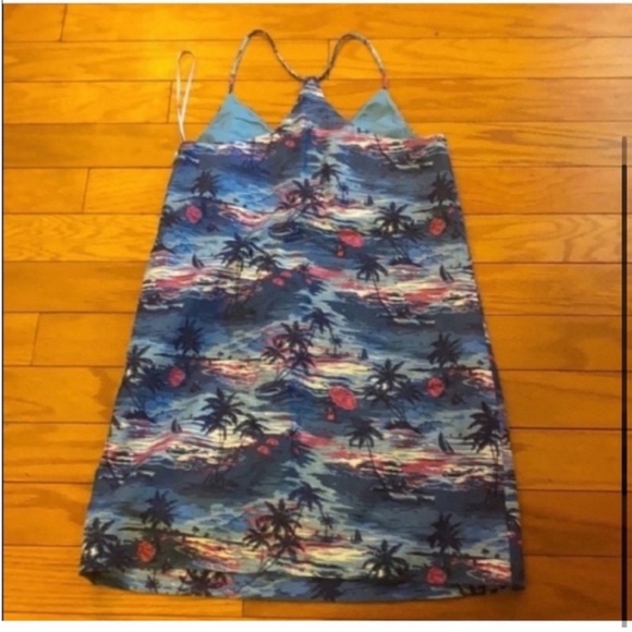 J.Crew Carrie size 2 linen blend dress in Hawaiian Sunset - Picture 4 of 5